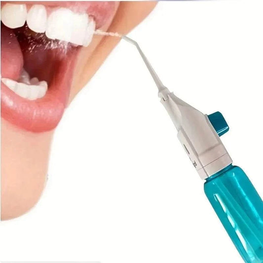 High Pressure Oral Irrigator in use for dental cleaning.