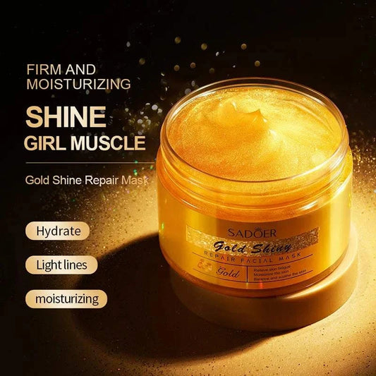 24K Gold Serum Cream Sleeping Mask for Moisturizing and Anti-aging.
