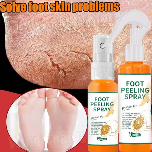 Herbal anti crack foot cream spray for dry, cracked heels and dead skin removal.