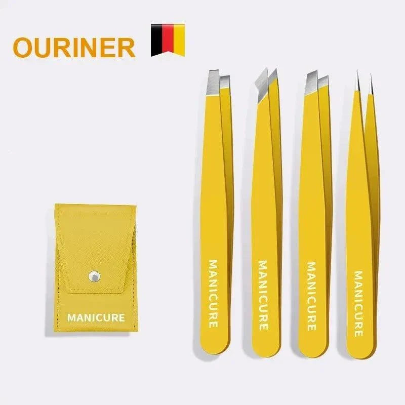 Eyebrow Tweezer Colorful Hair Beauty Tools Stainless Steel