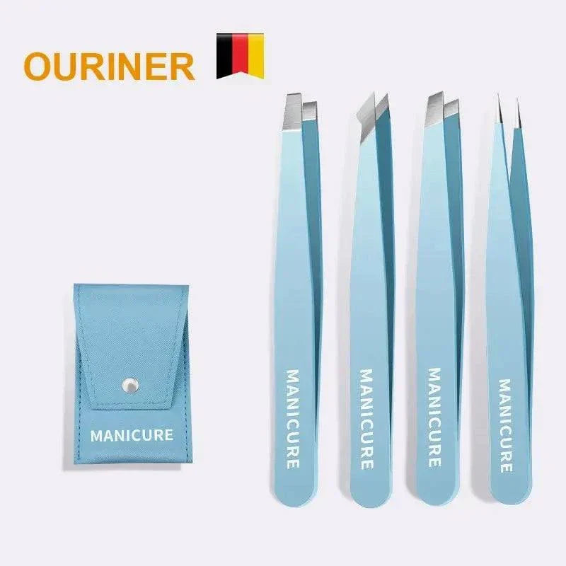 Eyebrow Tweezer Colorful Hair Beauty Tools Stainless Steel