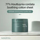 Heartleaf 77 Toning Pads with Heartleaf Extract for pore care and face hydration in green container by SANLIVNA.