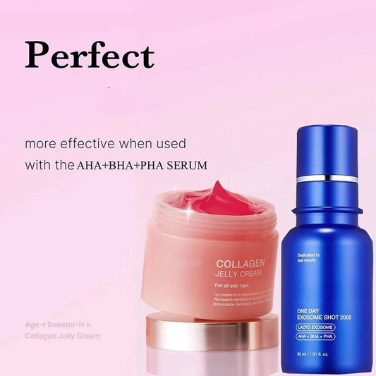 24h Glow & Lifted Collagen Jelly Cream Niacinamide And Hydrolyzed Collagen Strengthen The Skin Barrier And Moisturize The Skin