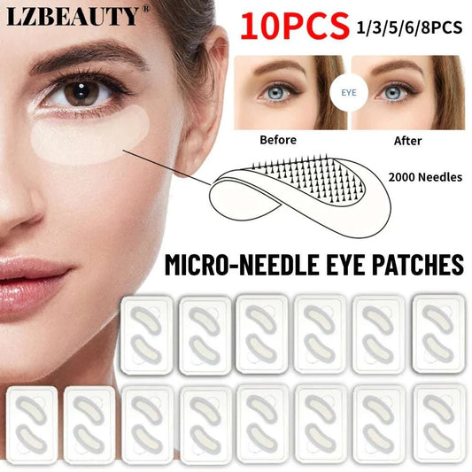 Hyaluronic Acid Microneedle Eye Patches for Anti-Wrinkle and Dark Circles, Moisturizing Under Eye Gel Pads.