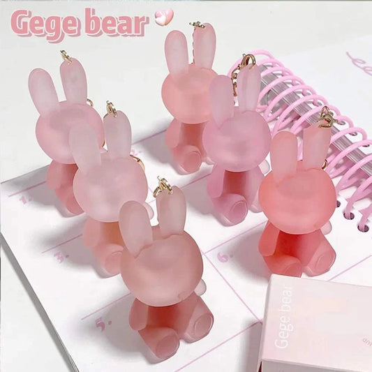 Gege Bear Rabbit Lip Glaze, Matte Velvet Lip Clay Long-lasting Color Non-drying Lipstick