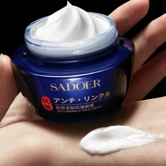 Korean face cream for instant anti-wrinkle effect, moisturizing and firming.